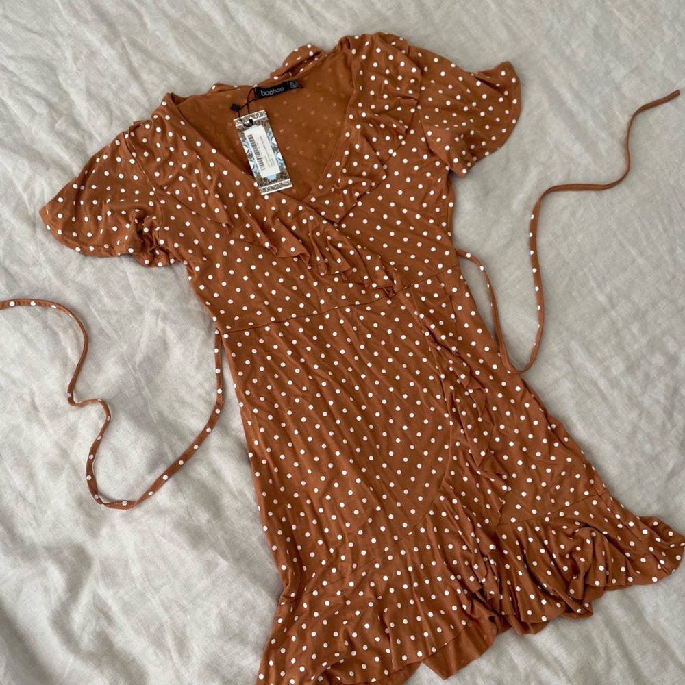 Polka Dot Short Sleeve Dress